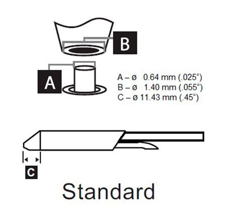 Metcal STDC-802 800 Series Desolder Cartridge, 0.64mm