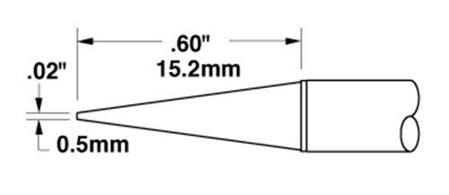 Metcal STTC-143 700 Series Long Reach Sharp Conical Solder Cartridge ...