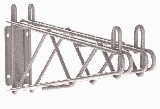 Metro 2WD24K4 Metroseal&reg; Gray Direct Wall Mount Double Bracket, 24"