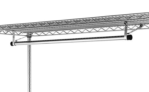 Metro AT2418NC Chrome Hanger Tube for 24" Wide Shelves, 18"