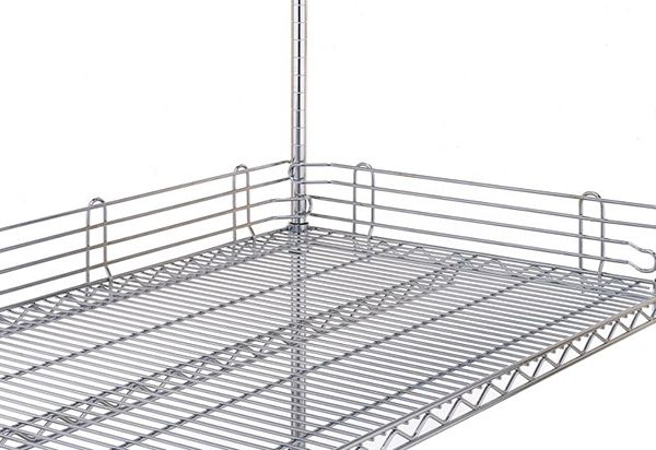 Metro L72N-4S Stainless Steel Wire Shelf Ledge, 4" x 72"