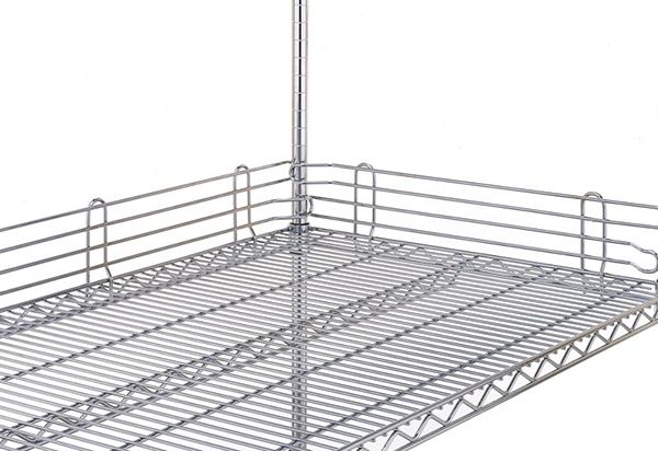 Metro L48N-4S Stainless Steel Wire Shelf Ledge, 4" x 48"