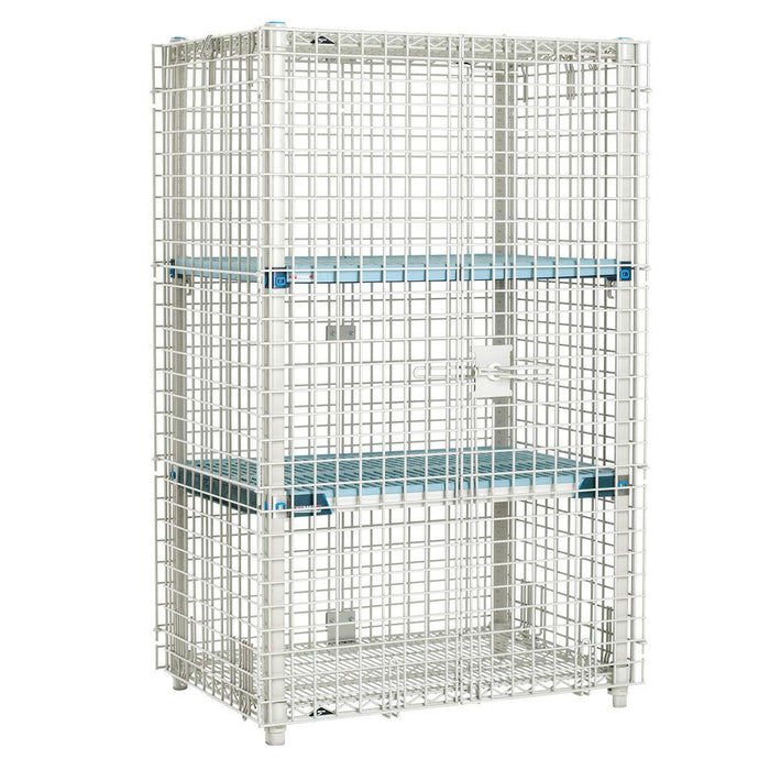 Metro MQSEC53LE MetroMax Q Security Cart, Heavy-Duty with Aluminum Dolly, fits 24" x 36" Shelves