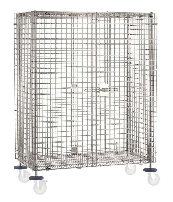 Metro SEC55S-SD Stainless Steel Security Cart, fits 24" x 48" Shelves