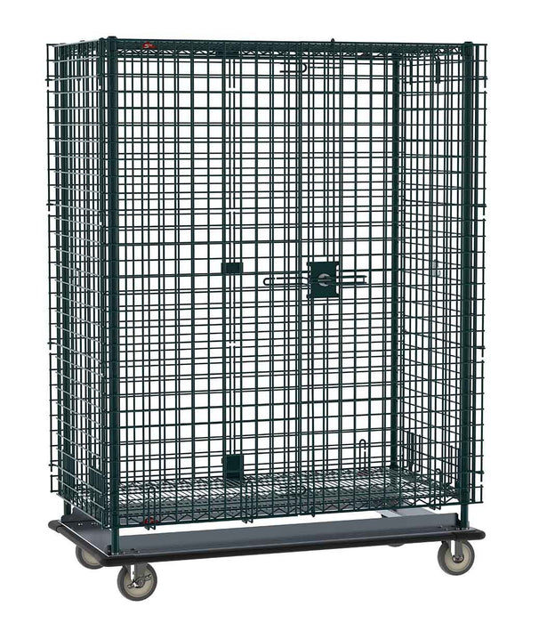 Metro SEC56LK3 Metroseal&reg; Green Security Cart, Heavy-Duty, fits 24" x 60" Shelves