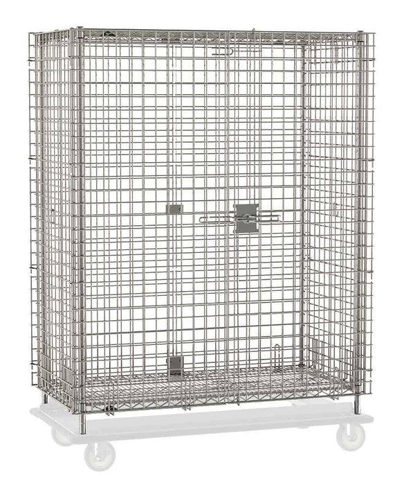 Metro SEC56S-HD Stainless Steel Security Cart, Heavy-Duty, fits 24" x 60" Shelves