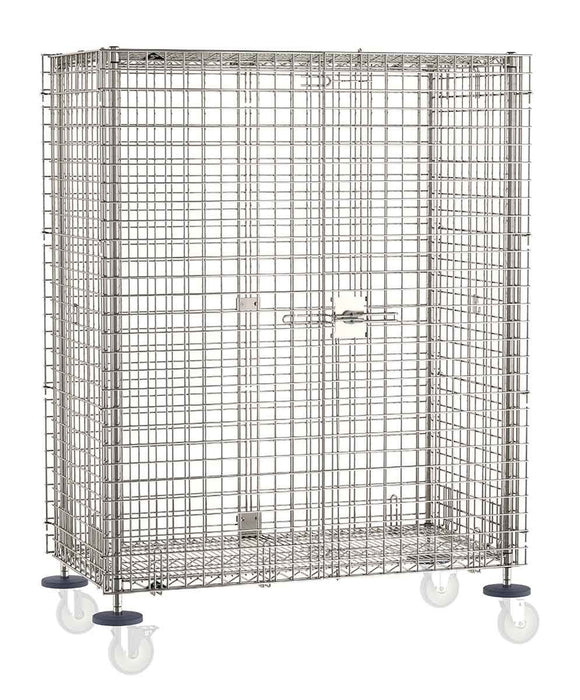 Metro SEC56S-SD Stainless Steel Security Cart, fits 24" x 60" Shelves