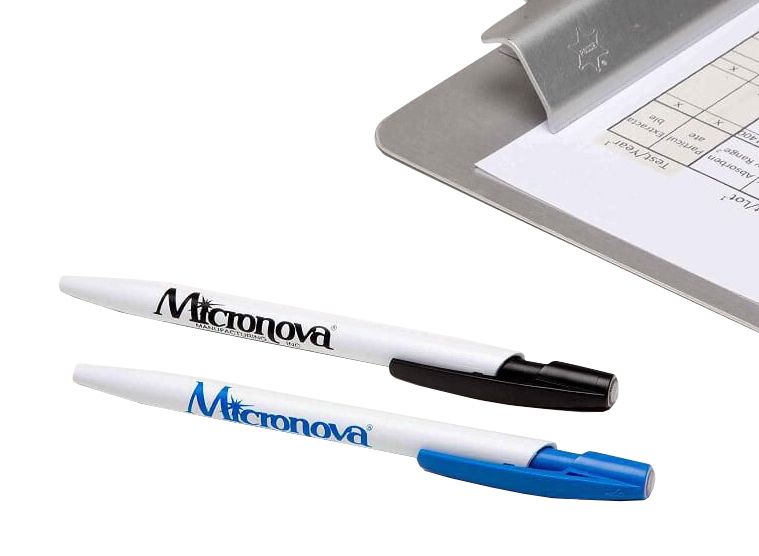 MicroNova PEN-11 Cleanroom Pens, Black  (Case of 10)