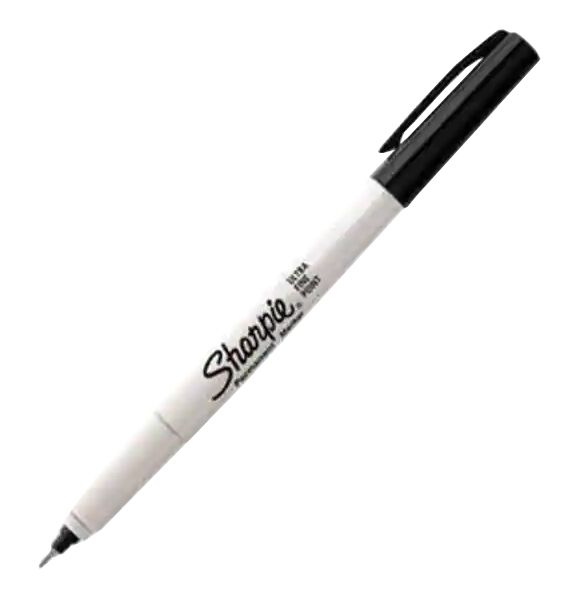 MicroNova PEN-51IR Irradiated Sharpie&reg; UltraFine Point Markers, Black  (Case of 12)