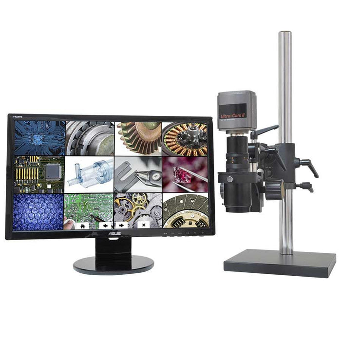 OC White TKMACZ-AF-FA-F MacroZoom AF+ Intelligent Auto Focus HD Video Inspection System with Articulating Arm, 22" LCD Monitor & High-Output Fluorescent Ring Light