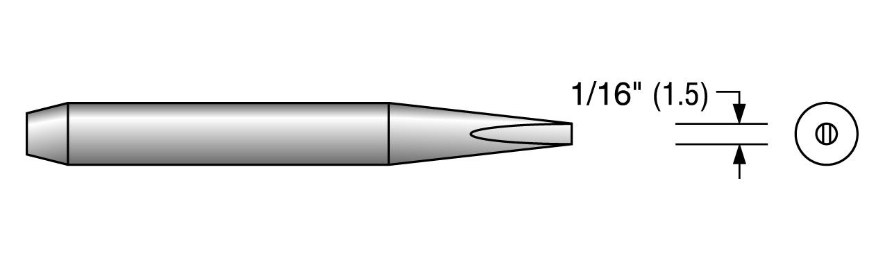 Plato 33-6056 SOLDERING TIP - 3/16" PACE (Qty of 10)