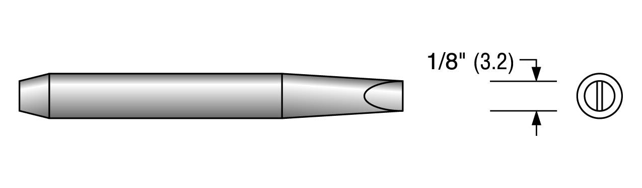 Plato 33-6058 SOLDERING TIP - 3/16" PACE (Qty of 10)