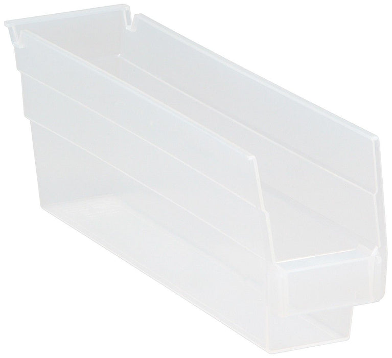 Quantum QSB100CL Economy Clear-View Shelf Bins, 2.75" x 11.63" x 4"