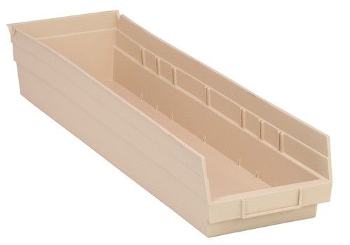 Quantum QSB106 Economy Shelf Bins, 6.63" x 23.63" x 4"