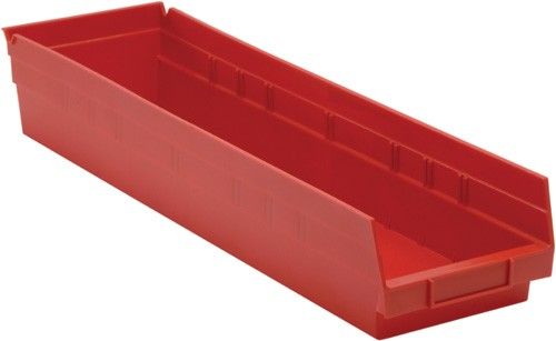 Quantum QSB106 Economy Shelf Bins, 6.63" x 23.63" x 4"