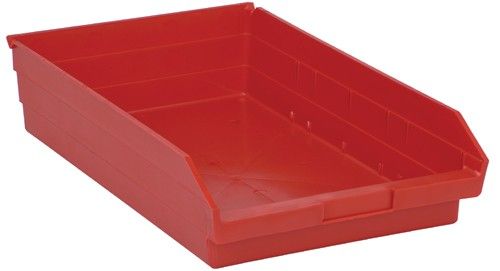 Quantum QSB110 Economy Shelf Bins, 11.13" x 17.88" x 4"