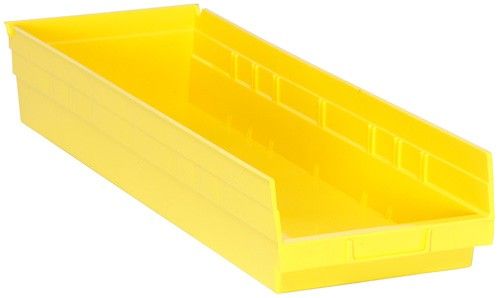 Quantum QSB114 Economy Shelf Bins, 8.38" x 23.63" x 4"