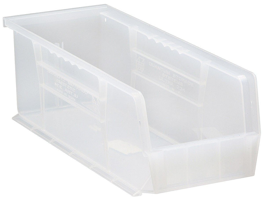 Quantum QUS234CL Ultra Clear-View Stack & Hang Bins, 5.5" x 14.75" x 5"