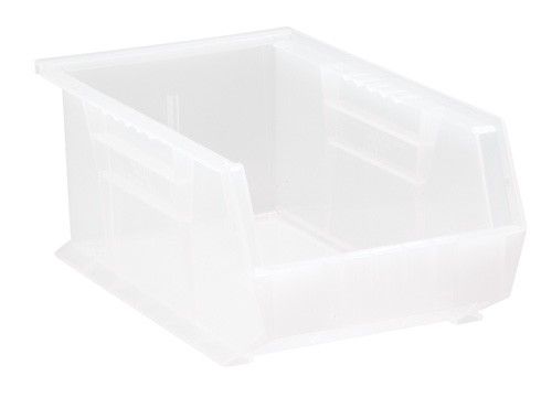 Quantum QUS241CL Ultra Clear-View Stack & Hang Bins, 8.25" x 13.63" x 6"