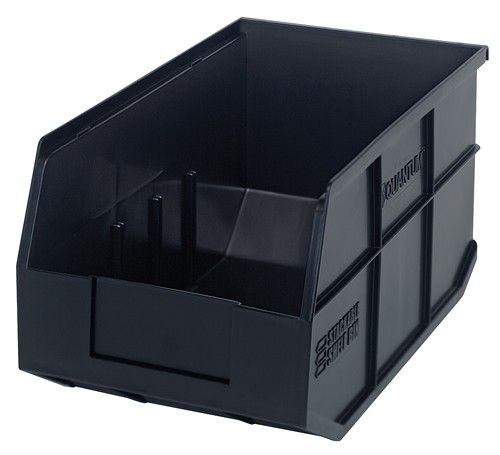 Quantum SSB443 Stackable Shelf Bins, 8.25" x 14" x 7"