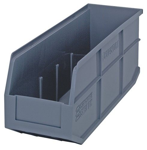 Quantum SSB461 Stackable Shelf Bins, 6" x 18" x 7"