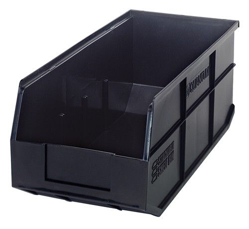 Quantum SSB463 Stackable Shelf Bins, 8.25" x 18" x 7"