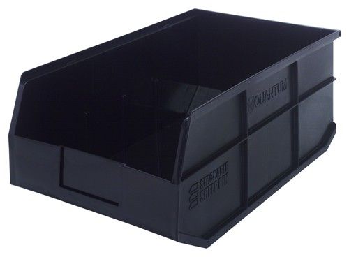 Quantum SSB465 Stackable Shelf Bins, 11" x 18" x 7"