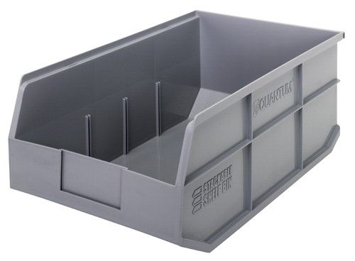 Quantum SSB465 Stackable Shelf Bins, 11" x 18" x 7"