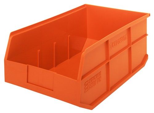 Quantum SSB465 Stackable Shelf Bins, 11" x 18" x 7"