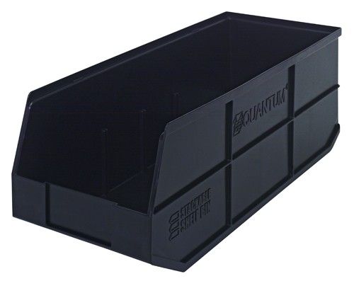 Quantum SSB483 Stackable Shelf Bins, 8.25" x 20.5" x 7"