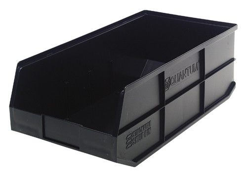 Quantum SSB485 Stackable Shelf Bins, 11" x 20.5" x 7"