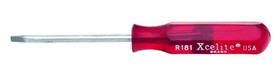 Xcelite R181 Round Blade Pocket Clip Style Screwdriver, 1/8