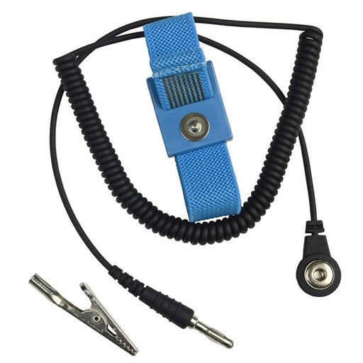 SCS-ECWS61M-1 Adjustable Fabric Wrist Strap w/6' Cord, Blue