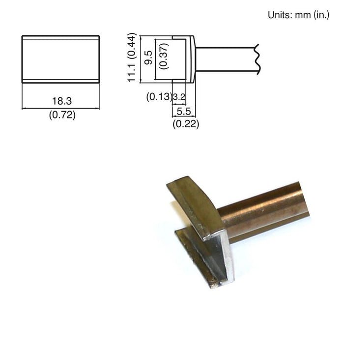 Hakko T15-1003 Tunnel Tip Soldering Tip