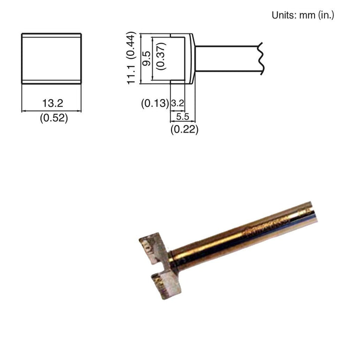 Hakko T15-1005 Tunnel Tip Soldering Tip (Qty of 10)