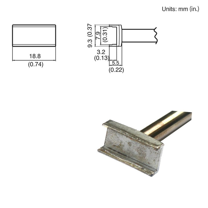 Hakko T15-1007 Tunnel Tip Soldering Tip