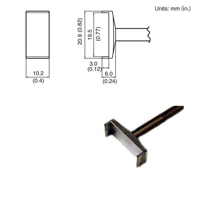 Hakko T15-1008 Tunnel Tip Soldering Tip