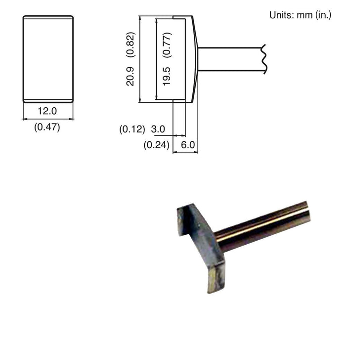 Hakko T15-1010 Tunnel Tip Soldering Tip