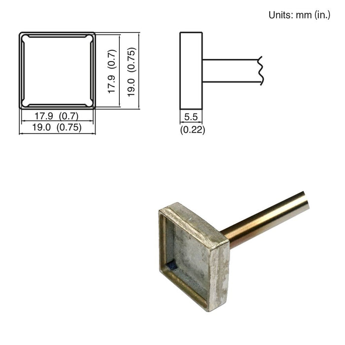 Hakko T15-1204 Quad Tip Soldering Tip (Qty of 10)