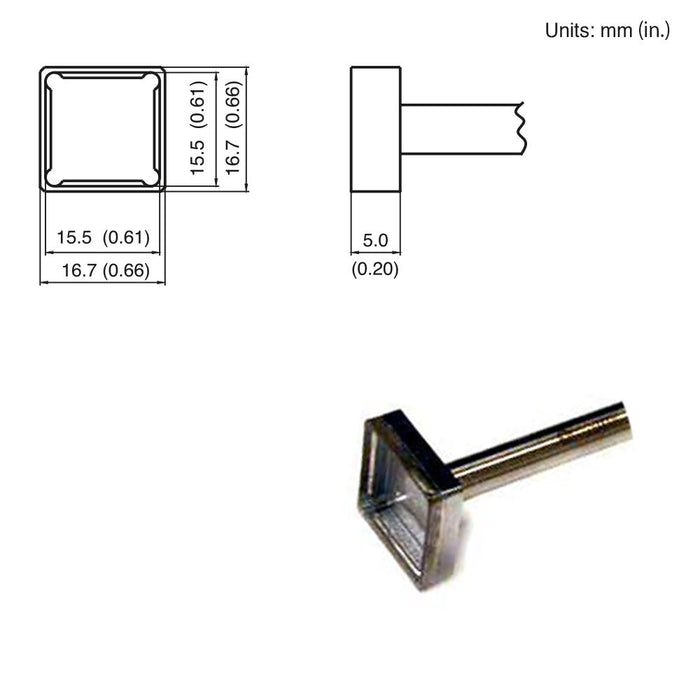 Hakko T15-1207 Quad Tip Soldering Tip (Qty of 10)