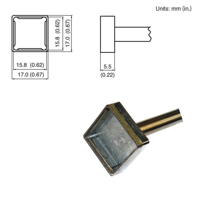 Hakko T15-1208 Quad Tip Soldering Tip