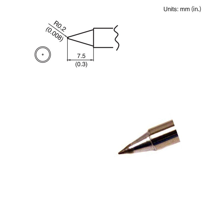 Hakko T15-B Conical Tip Soldering Tip (Qty of 20)