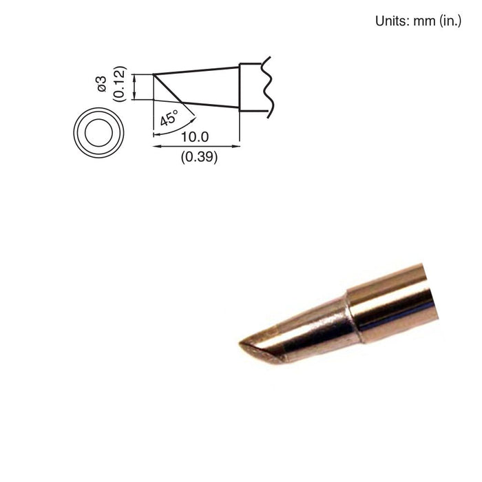 Hakko T15-BC3 Bevel Tip Soldering Tip