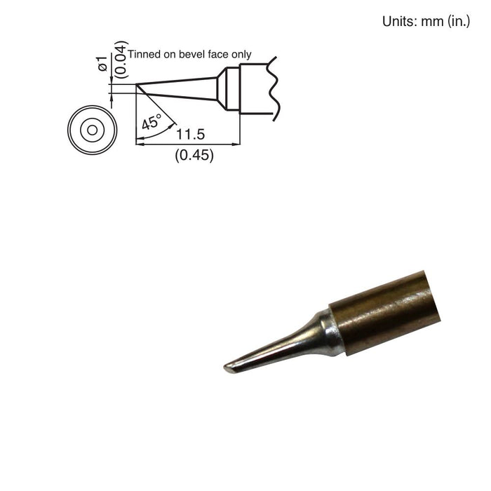 Hakko T15-BCF1 Bevel Tip Soldering Tip