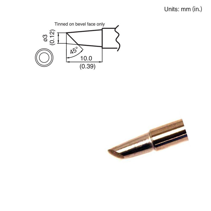 Hakko T15-BCF3 Bevel Tip Soldering Tip