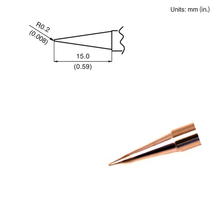 Hakko T15-BLL Conical Tip Soldering Tip (Qty of 10)