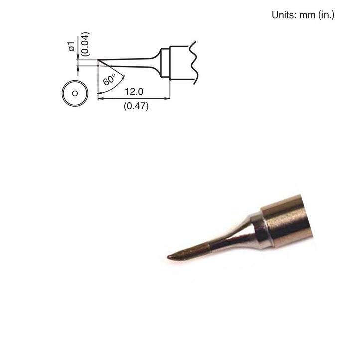 Hakko T15-C1 Bevel Tip Soldering Tip