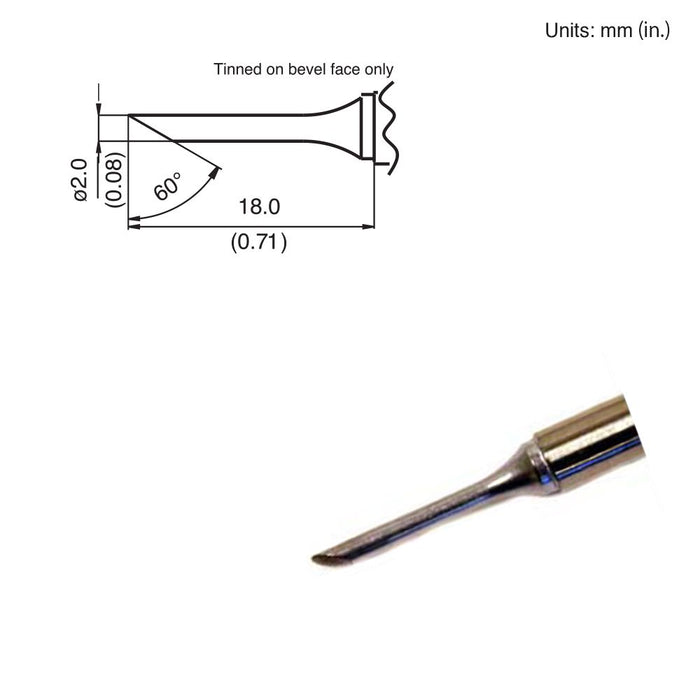 Hakko T15-CF2 Bevel Tip Soldering Tip (Qty of 10)