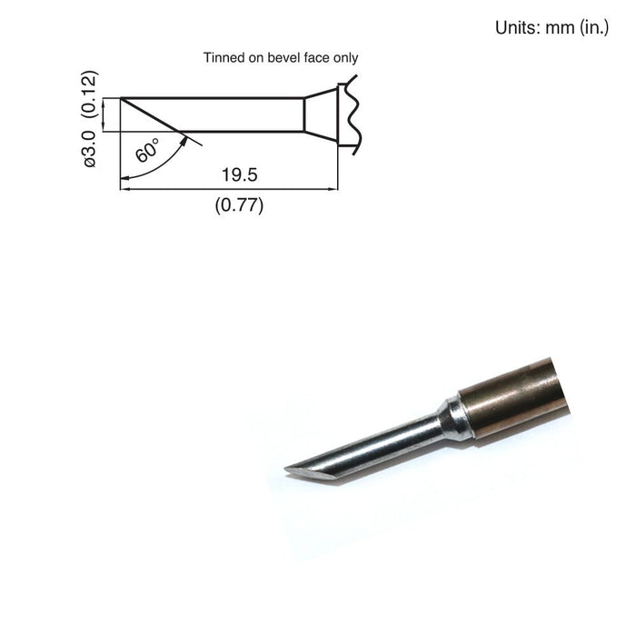 Hakko T15-CF3 Bevel Tip Soldering Tip (Qty of 10)