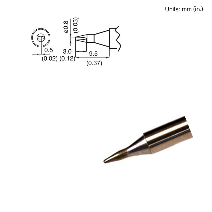 Hakko T15-D08 Chisel Tip Soldering Tip (Qty of 20)